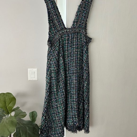 NWT ZARA Tweed Overall Dress - Picture 6 of 11